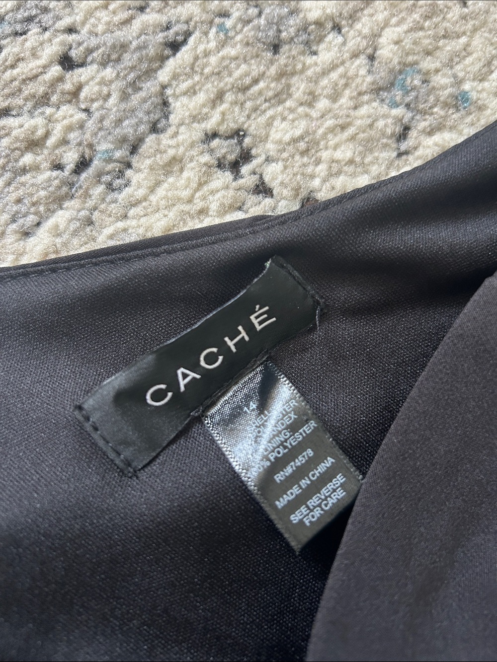 Cache Black One-Shoulder Ruffle Romper - Picture 2 of 4